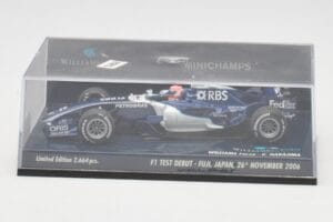 Williams FW28 Toyota K. Nakajima F1 Test Debut 2006 Minichamps 1:43 400060135 Metal - imagem 6 de 6