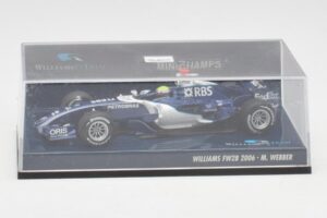 Williams FW28 Toyota #7 M. Webber F1 2006 Minichamps 1:43 400060009 Metal - imagem 5 de 5