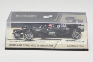 Williams Toyota FW29B K. Nakajima Jerez Test 14 Janeiro 2008 Minichamps 1:43 400080108 Metal - imagem 5 de 5