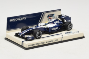 Williams FW31 Toyota #16 N. Rosberg F1 2009 Minichamps 1:43 400090016 Metal - imagem 2 de 5