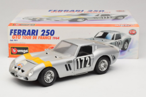 Ferrari 250 GTO #172 Tour de France 1964 Bburago 1:18 7011 Metal - imagem 8 de 8