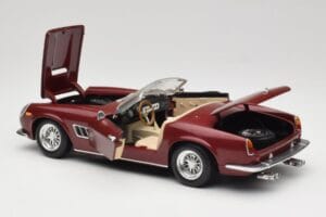 Ferrari 250 GT California Spider LWB Vermelho Escuro Hot Wheels 1:18 25727 Metal - imagem 5 de 8