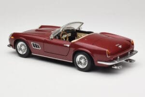 Ferrari 250 GT California Spider LWB Vermelho Escuro Hot Wheels 1:18 25727 Metal - imagem 7 de 8