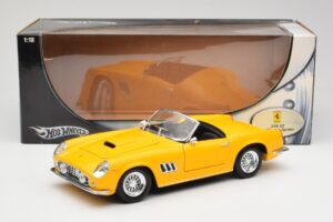 Ferrari 250 GT California Spider Amarelo Hot Wheels 1:18 23905 Metal - imagem 8 de 8