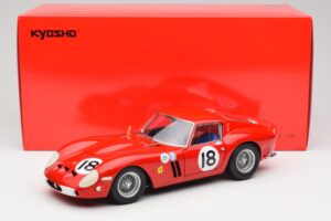 Ferrari 250 GTO #18 P. Rodriguez Daytona Continental 3 Hours Winner 1963 Kyosho 1:18 08438F Metal - imagem 8 de 8