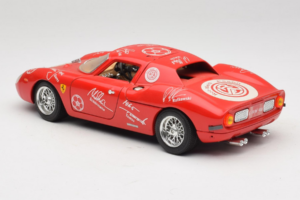 Ferrari 250 LM Vermelho Branco Essen Autographs Edição Limitada Bburago 1:18 3033-P4 Metal - imagem 7 de 8