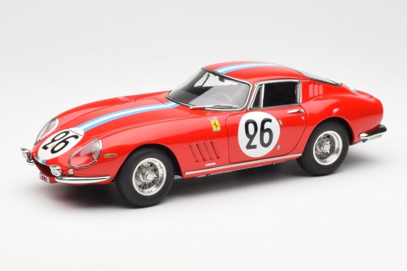 Ferrari 275 GTB Competizione #26 G. Biscaldi / A. de Bourbon Team Hugus 24 Hours of Le Mans 1966 CMC 1:18 M-199 Metal