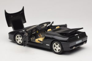 Ferrari 348 Spider Preto Com Jantes Prata Mira 1:18 6918 Metal - imagem 5 de 8