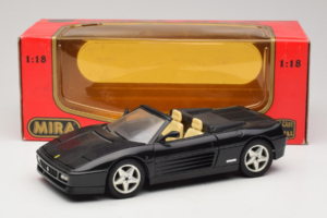 Ferrari 348 Spider Preto Com Jantes Prata Mira 1:18 6918 Metal - imagem 8 de 8