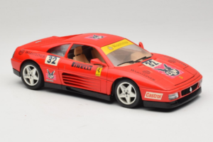Ferrari 348 TB #32 Pirelli Vermelho 1989 Bburago 1:18 3039-P1 Metal - imagem 6 de 8