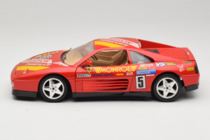 Ferrari 348 TB #5 Monroe Vermelho 1989 Bburago 1:18 3039-M1 Metal - imagem 4 de 8