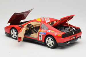 Ferrari 348 TB #5 Monroe Vermelho 1989 Bburago 1:18 3039-M1 Metal - imagem 5 de 8