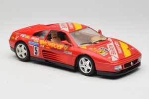 Ferrari 348 TB #5 Monroe Vermelho 1989 Bburago 1:18 3039-M1 Metal - imagem 6 de 8