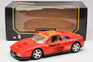 Ferrari 348tb Pirelli Vermelho Bburago 1:18 3039-P2 Metal - imagem 8 de 8