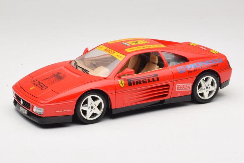 Ferrari 348tb Pirelli Vermelho Bburago 1:18 3039-P2 Metal