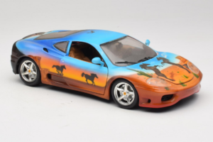 Ferrari 360 Modena Bracio Gotz Running Horses Livery Bburago 1:18 3358-B1 Metal - imagem 6 de 8