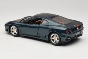 Ferrari 360 Modena Verde Escuro Metálico Bburago 1:18 3358-G2 Metal - imagem 6 de 7