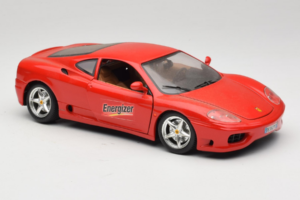 Ferrari 360 Modena Energizer Vermelho Bburago 1:18 3358-P3 Metal - imagem 6 de 8