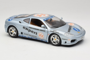 Ferrari 360 Modena Expert #1 Prata Bburago 1:18 3348-S1 Metal - imagem 6 de 8