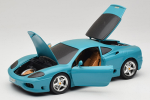 Ferrari 360 Modena Migros Edição Limitada 333 unid Azul Bburago 1:18 3358-G1 Metal - imagem 2 de 8