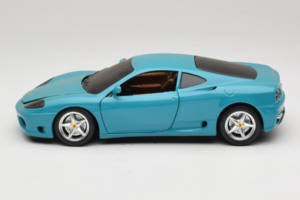 Ferrari 360 Modena Migros Edição Limitada 333 unid Azul Bburago 1:18 3358-G1 Metal - imagem 4 de 8