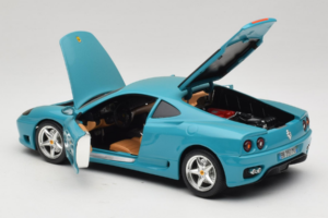 Ferrari 360 Modena Migros Edição Limitada 333 unid Azul Bburago 1:18 3358-G1 Metal - imagem 5 de 8