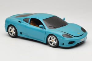 Ferrari 360 Modena Migros Edição Limitada 333 unid Azul Bburago 1:18 3358-G1 Metal - imagem 6 de 8
