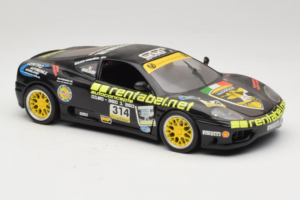 Ferrari 360 Modena Rentabel #314 Gagliardi Preto Bburago 1:18 3378-B1 Metal - imagem 6 de 8