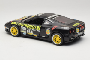 Ferrari 360 Modena Rentabel #314 Gagliardi Preto Bburago 1:18 3378-B1 Metal - imagem 7 de 8