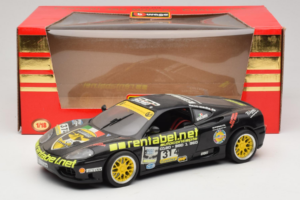 Ferrari 360 Modena Rentabel #314 Gagliardi Preto Bburago 1:18 3378-B1 Metal - imagem 8 de 8