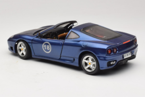 Ferrari 360 Modena Targa Edição Limitada 333 unid Roxo Metálico Bburago 1:18 3348-F1 Metal - imagem 7 de 8