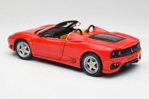 Ferrari 360 Spider Vermelho Hot Wheels 1:18 57310 Metal - imagem 7 de 8