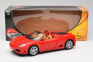 Ferrari 360 Spider Vermelho Hot Wheels 1:18 57310 Metal - imagem 8 de 8