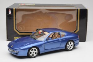 Ferrari 456 GT Blu Pozzi Bburago 1:18 3036-M3 Metal - imagem 8 de 8