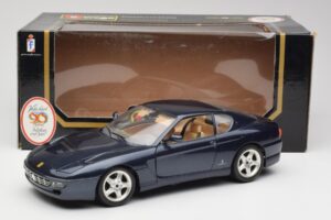 Ferrari 456 GT Azul Bburago 1:18 3036 Metal - imagem 2 de 8