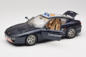 Ferrari 456 GT Carabinieri Preto Bburago 1:18 3036-B3 Metal - imagem 2 de 8