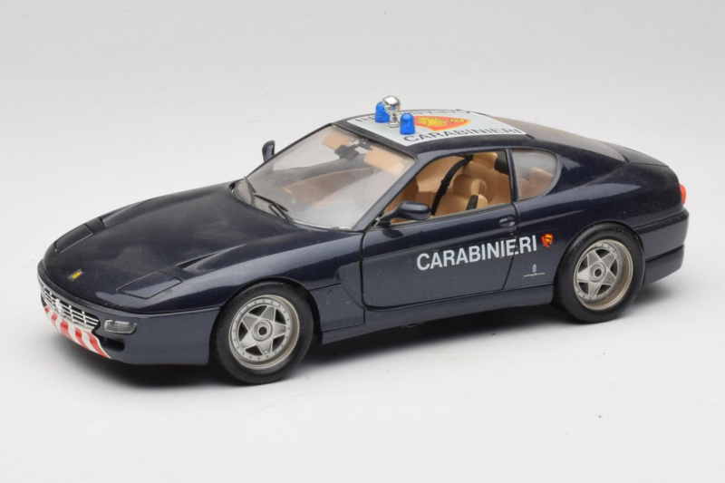 Ferrari 456 GT Carabinieri Preto Bburago 1:18 3036-B3 Metal
