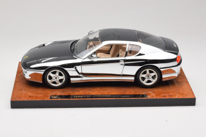 Ferrari 456 GT Chrome Silver Bburago 1:18 3746-R1 Metal