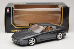 Ferrari 456 GT Cinzento Metálico Bburago 1:18 3036-G1 Metal - imagem 8 de 8