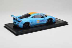Ferrari 458 LB Works Gulf Blue Orange BBA 1:18 REMC033 Resina - imagem 3 de 7
