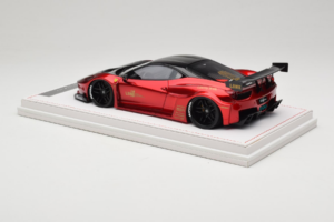 Ferrari 458 Liberty Walk LB-Silhouette WORKS GT Candy Vermelho IVY 1:18 REMC003 Resina - imagem 5 de 6