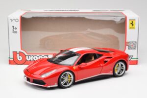 Ferrari 488 GTB Vermelho Bburago 1:18 18-76102 Metal - imagem 8 de 8