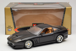 Ferrari 550 Maranello Preto Metalizado Bburago 1:18 3344-B1 Metal - imagem 8 de 8