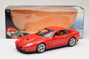 Ferrari 575M Maranello Vermelho Hot Wheels 1:18 54937 Metal - imagem 8 de 8