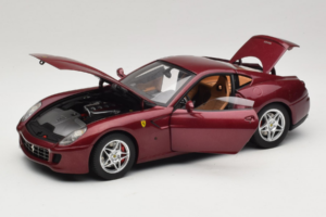 Ferrari 599 GTB Fiorano Vermelho Escuro Hot Wheels 1:18 M1200 Metal - imagem 2 de 8