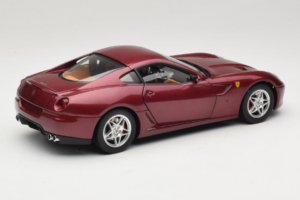 Ferrari 599 GTB Fiorano Vermelho Escuro Hot Wheels 1:18 M1200 Metal - imagem 3 de 8