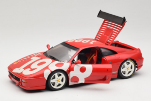 Ferrari F355 Berlinetta Vermelho com rodas brancas UT Models 1:18 180074020-P2 Metal - imagem 2 de 8
