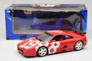 Ferrari F355 Berlinetta Vermelho com rodas brancas UT Models 1:18 180074020-P2 Metal - imagem 8 de 8