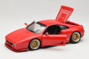 Ferrari F355 Berlinetta Vermelho Com Jantes Douradas Personalizadas UT Models 1:18 180074020-P5 Metal - imagem 2 de 8