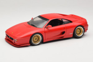 Ferrari F355 Berlinetta Vermelho Com Jantes Douradas Personalizadas UT Models 1:18 180074020-P5 Metal
